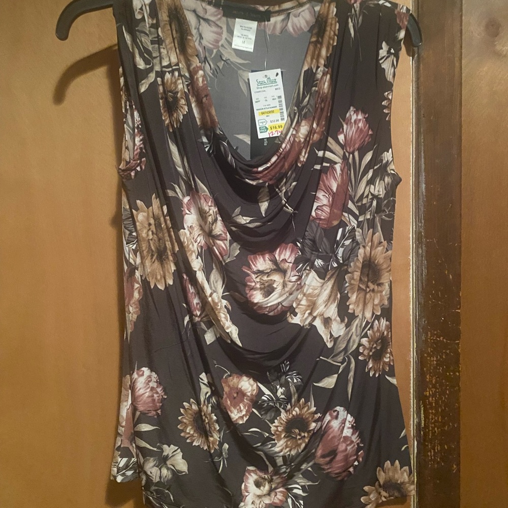 Floral Sleeveless Top - Multicolor